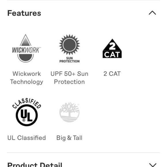 New! Men's Timberland PRO® Cotton Core Flame-Resistant Shirt - Picture 7 of 8